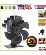 Stunning Heat Powered 6-Blade Fan - Ideal for Fireplaces &amp; Wood Stoves, ... - $75.52 CAD