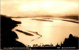 RPPC Columbia River Highway From Crown Point Oregon OR UNP Postcard - £4.83 GBP