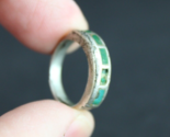 antique NAVAJO ring ESTATE SALE 925 5.5 GENUINE TURQUOISE &amp; STERLING SIL... - $44.99