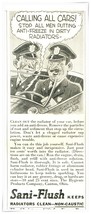 Print Ad Sani-Flush Cops in Police Car 1935 2.5x6&quot; Advertisement - $9.70
