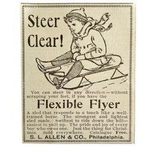 Allen Flexible Flyer Sled 1894 Advertisement Victorian Winter Outdoors ADBN1ddd - £11.98 GBP