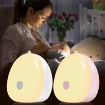 Baby Night Light 2 Pack Dimmable Bedside Night Lamp Breastfeeding, Rechargeable - £15.49 GBP