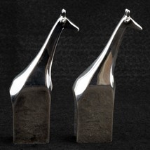 Mid-century Dansk Designs Pair of Giraffe Zinc Electroplate Paperweights - £76.44 GBP