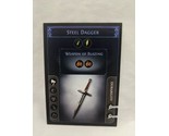 *Punched* Path Of Exile Exilecon Steel Dagger Of Blazing Magic Trading Card - $39.59