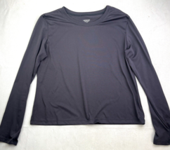 Patagonia Capilene Base Layer Hiking Pullover Womens Size M Gray Stretch LS Dry - £7.75 GBP
