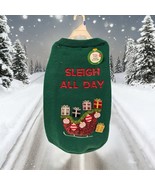 Merry Bright Holiday SLEIGH ALL DAY Sweater Christmas Halloween Dog Cost... - $13.99 CAD