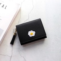 PURDORED 1 Pc Women Short Wallet Leather Fried Egg Cute Wallets Purse Card Holde - £24.13 GBP