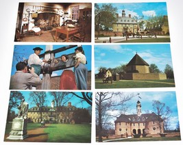 Lot of 6 Walter H Miller Williamsburg Virginia Vintage 3.5x5.5 Postcards - £9.48 GBP