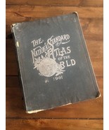 Antique 1901 The National Standard Family &amp; Business Atlas Of The World ... - $138.37 CAD