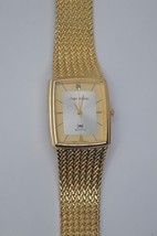 Sergio Valente Gold Tone Diamond Watch Mens ~New Battery~Very nice GUARANTEED - £19.74 GBP