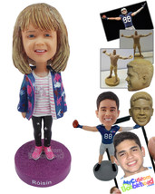 Personalized Bobblehead Small Child Dressed Very Casually - Parents &amp; Kids Babie - £71.18 GBP