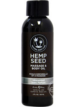 Earthly Body Hemp Seed Massage And Body Oil Unscented 2oz - $11.87