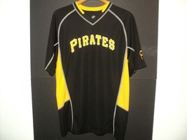 Pittsburgh Pirates Tee Shirt, Men&#39;s Size M, Short Sleeves, Black &amp; Gold - £35.10 GBP