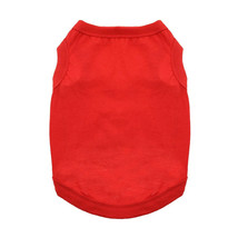Doggie Design Flame Scarlet Red 100% Cotton Dog Tank Sizes XS-3XL - $190.20 MXN