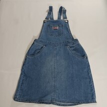 Genuine Levi’s A070-M8L Denim Blue JUMPER DRESS Cotton Girl's L Fits 12-13 Yrs image 12