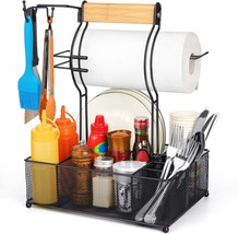 Fangsun Grill Caddy, Bbq Caddy With Paper Towel Holder, Picnic Condiment Utensil - $41.94