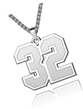 Sports Number from 1 to 99 Necklace for Boy - $58.79