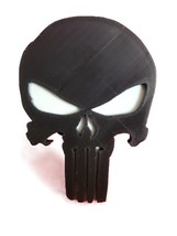 Punisher Symbol Logo Head Face Skull Decal Cover Plug Cap Tow Hitch 2&quot; R... - $83.00