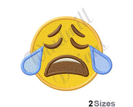 Crying Tears Emoji - Machine Embroidery Design - £2.78 GBP