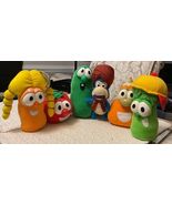 VeggieTales Bounce 'n Talk Plush:  Fisher Price, Set of 6, Each One WORKS!!! - €232,41 EUR