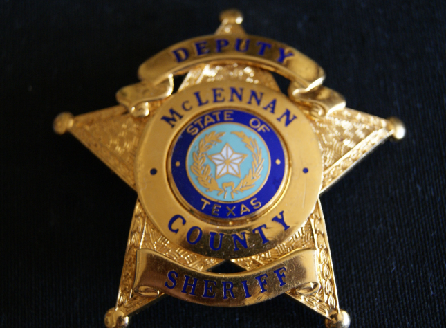 Texas Deputy Sheriff Badge McLennan County, Five Point Star. Hallmark Blackinton - $388.59