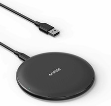 Anker Wireless Charger PowerWave Pad 10W Max Qi-Certif Fast Charging for iPhone - £18.37 GBP