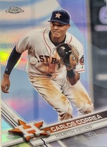 2017 Topps Chrome Carlos Correa Refractor #112 Mlb Minnesota Twins Just Pu Ulled* - £3.92 GBP