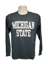 Michigan State University Adult Small Gray Long Sleeve TShirt - £11.59 GBP