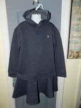 Crewcuts Blue Hooded Sweatshirt Dress Size 8 Girl&#39;s NWOT - £19.73 GBP