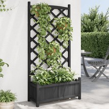  Planter Black Solid Fir Wood Medium Decorative Inlays Planter - $3,133.91 MXN