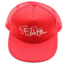 TRAC Red Mesh Snapback Trucker Hat The Right Aerial Closure Cap - £5.37 GBP