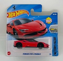 HOT WHEELS 2025 Case J FERRARI SF90 STRADALE New SHORT Card Free Protector - £17.62 GBP