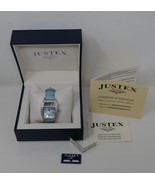 Justex Blue Mother of Pearl Dial Diamond Bezel Watch NEW BATTERY - €1.749,92 EUR