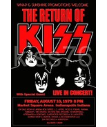 KISS Dynasty &quot;Return Of KISS&quot; 08/10/79 MARKET SQUARE ARENA 18 x 27 Custo... - $54.70 CAD