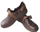 Chaco Pedshed Men&#39;s Slip-On Shoes US 10.5 Brown Leather Buckle Casual Sa... - £43.78 GBP