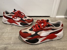 RS-X Puma Sneakers Shoes Mens Sz 7 Red Black White - £31.16 GBP