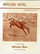 Antlers Hotel Restaurant Menu Ellensburg Washington Rodeo 1960&#39;s - £92.95 GBP