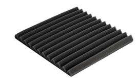 Acoustic Foam Panels  1&quot; X 12&quot; X 12&quot; Self-Adhesive 12 Pack Black NEW - £28.39 GBP
