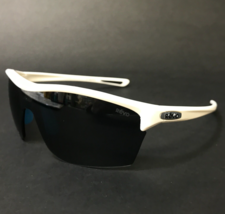 REVO Sunglasses Edge 1074 White Wrap Frames with Black Polarized Shield Lens - $74.58