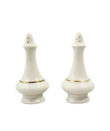 Lenox Regency Ivory Salt &amp; Pepper Shakers 24K Gold Trim 4&quot;  ( Plus BONUS ) - $12.39