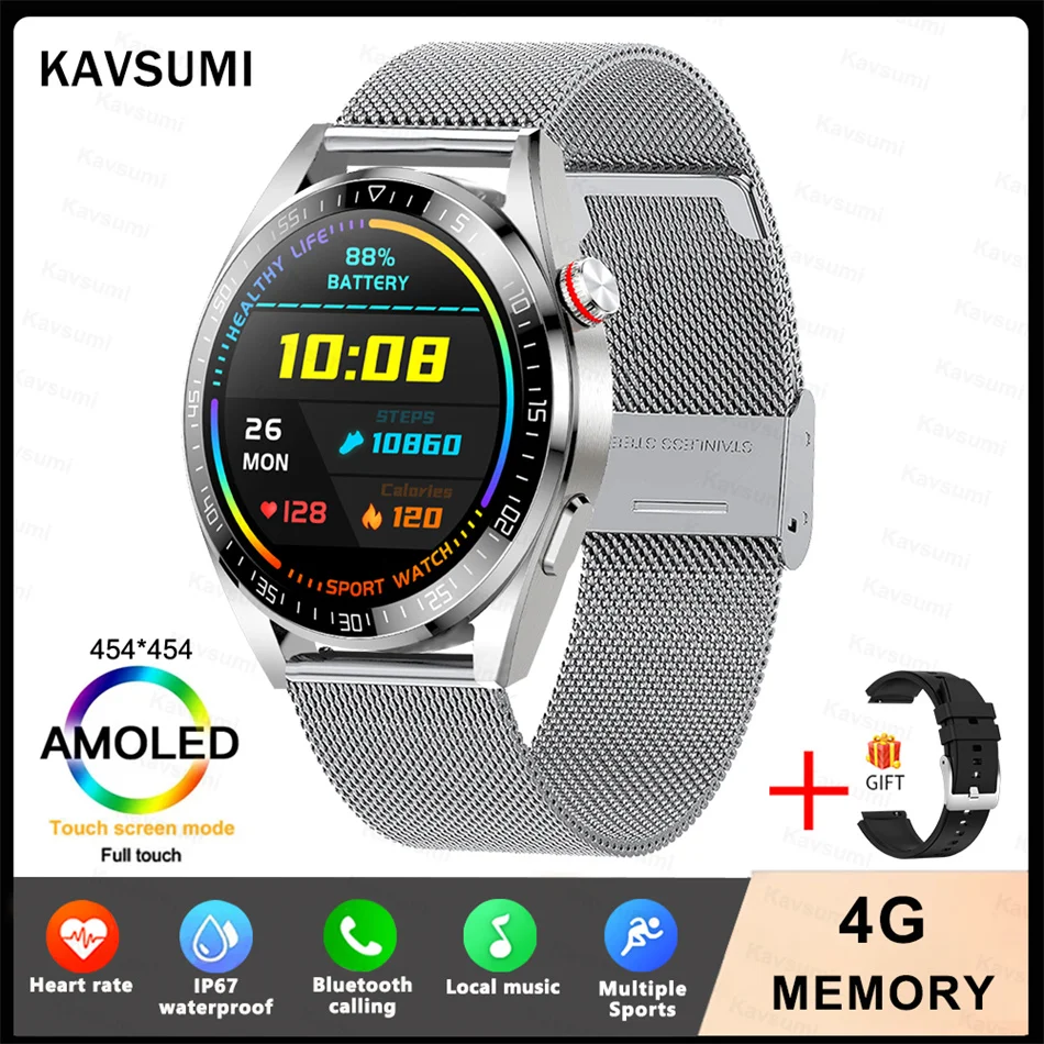 2023 New 454*454 Screen Smart Watch Always Display The Time Bluetooth Call Local - £145.80 GBP
