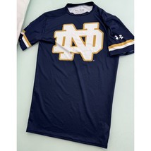 Under Armour Notre Dame Compression Baselayer HeatGear Shirt Short Sleev... - £18.57 GBP