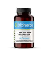 Calcium and Magnesium - for healthy bones and teeth, Bioherba, 60 capsules - $544.37 MXN