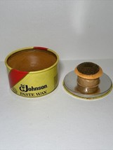 SC Johnson Paste Wax 16 oz Vintage Tin Can ORIGINAL FORMULA About 90% Re... - £55.94 GBP