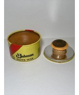 SC Johnson Paste Wax 16 oz Vintage Tin Can ORIGINAL FORMULA About 90% Re... - £55.05 GBP