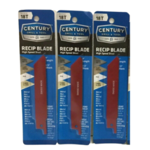 Century Drill &amp; Tool 07818 18T Recip Blade Pack of 3 - £16.65 GBP