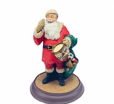 Santa Claus figurine Danbury Mint Norman Rockwell sculpture Box Drum for Tommy - £73.88 GBP