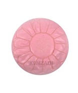 Moroccan leather pouf, round pouf, berber pouf, Light Pink with Pink emb... - $95.73 CAD