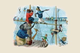 Up the Rigging the Monkeys Ran 20 x 30 Poster - £20.38 GBP