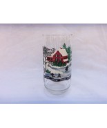 VINTAGE PEPSI GLASS TUMBLER  WINTER SCENE -  ICE SKATING ON POND - £9.62 GBP